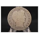 1908-S Barber Silver Half Dollar