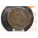 1854 Braided Hair Large Cent