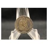 1860 AU/BU Seated Liberty Silver Dime