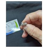 .925 Silver Lion Stud Earrings  1g