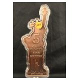 5oz Lady Liberty Pure Copper Bar 5000 Mintage