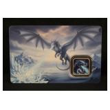 1gram .999 Silver Blue Dragon Bar 32,000 Mintage