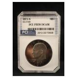 1971-S Eisenhower Certified Silver Dollar Toned