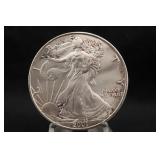 2001 1oz .999 Pure Silver Eagle