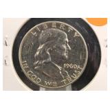 1960 Proof Franklin Silver Half Dollar