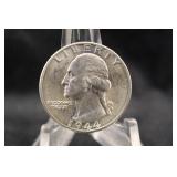 1944 Uncirculated Washington Silver Quarter