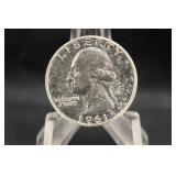 1961-P Washington Silver Quarter Proof