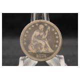 1876 Seated Liberty Silver Quarter