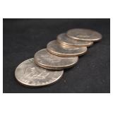 Lot of 5 Eisenhower Dollar mixed Dates
