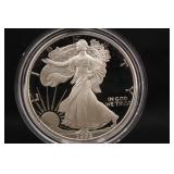 1992 1oz .999 Pure Silver Eagle Proof w/COA