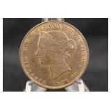 1871 Jersey 1/13th of a shilling coin