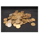 Lot of 100 Unsearched Lincoln Wheat Cents