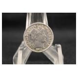 1911-D Barber Silver Dime