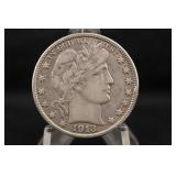 1913-D Barber Silver Half Dollar 534,000 Minted