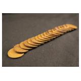Roll of 19 1932-D Wheat Cents G/VF
