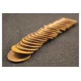 Roll of 22 1931-D Wheat Cents VG/VF