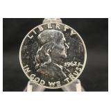 1962 Franklin Silver Half Dollar Proof