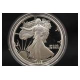 1988 Proof 1oz .999 Silver American Eagle w/COA