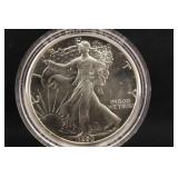 1990 1oz .999 Silver Eagle Coin w/OGP