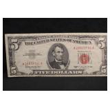1963 $5 Red Seal Bank Note