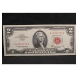 1963 Uncirculated $2 Red Seal Bank Note