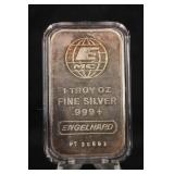 1oz .999 Silver ENGELHARD Bar