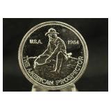 1984 1oz .999 Silver Engelhard Prospector