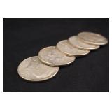Lot of 5 Kennedy Post 64 Silver Half Dollars