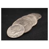 Lot of 3 Ikes and 5 Clad Kennedy