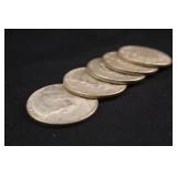 Lot of 5 Kennedy Post 64 Silver Half Dollars