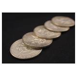 Lot of 5 Kennedy Post 64 Silver Half Dollars