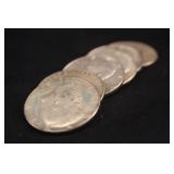 Lot of 6 Kennedy Post 64 Silver Half Dollars