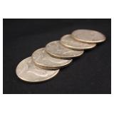 Lot of 5 Kennedy Post 64 Silver Half Dollars