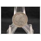 1908-D Barber Silver Dime