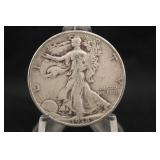1938-P Walking Liberty Silver Half Dollar