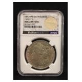 1883-O UNC NGC Morgan Silver Dollar w/Bag Fragment