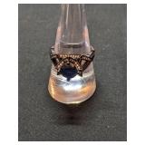 18K GP Black Ring Size 8.5