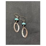 .925 Silver Silpada Earrings with Turquoise