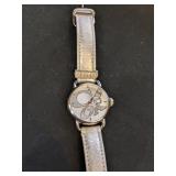Coach Watch With Silver Leather Band