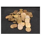 Lot of 100 Unsearched Lincoln Wheat Cents