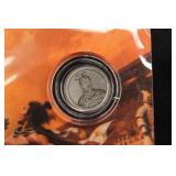 1/500thoz .999 Platinum Terracotta Coin Certified