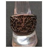Stainless Steeel Viking Compass Ring  Size 7.5