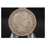 1908-P Barber Silver Half Dollar
