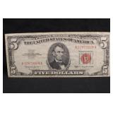 1963 $5 Red Seal Bank Note