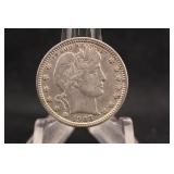 1908-S Barber Silver Quarter