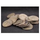 Lot of 20 Silver War Time Nickels