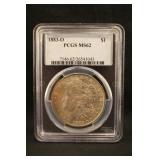 1883-O MS62 PCGS Certified Morgan Silver Dollar