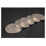 Lot of 5 1931 Canada Nickels