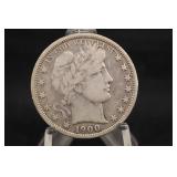 1900-O Barber Silver Half Dollar