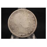 1901-S Barber Silver Half Dollar